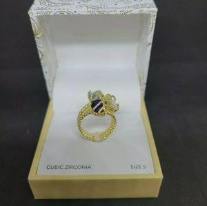 Charter Club Gold Tone Tri Color Ring Size 5